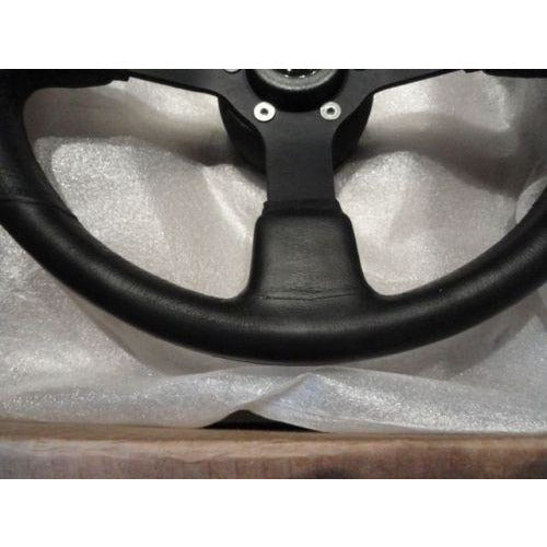 New Gussi Boat Steering Wheel M521 Black Urethane Black Spoke 14"