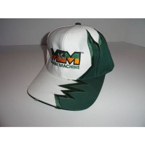 Marine Machine embroidered  Dark Green jagged edge baseball cap