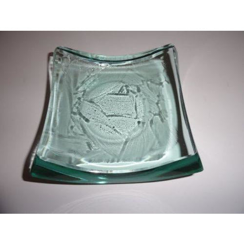 Stephen Schlanser Art Glass Bowl Brush Strokes Signed and Dated 1996