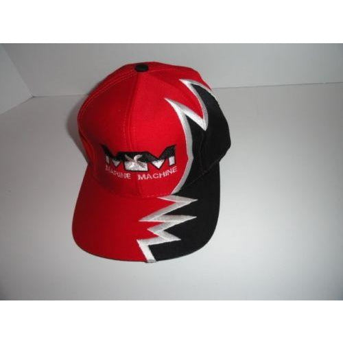 Marine Machine  Red jagged edge embroidered baseball cap