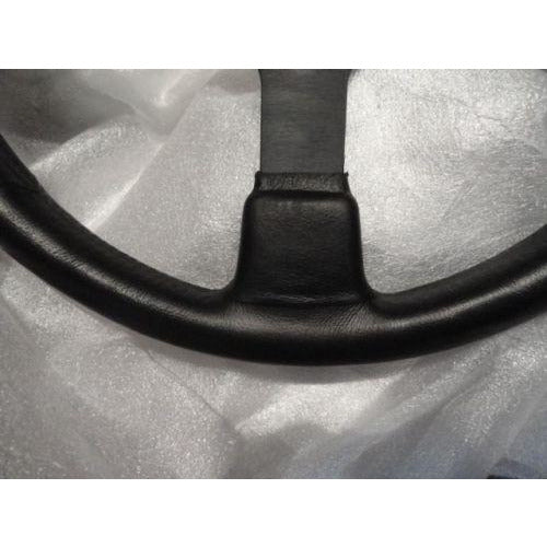 Marine Steering Wheel M521 Black Urethane Black Spoke & Billet Adaptor