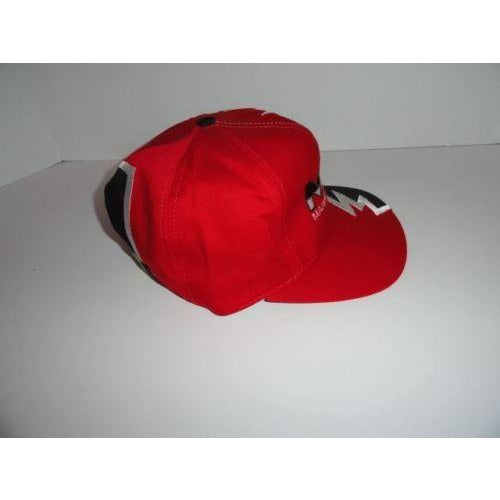 Marine Machine  Red jagged edge embroidered baseball cap