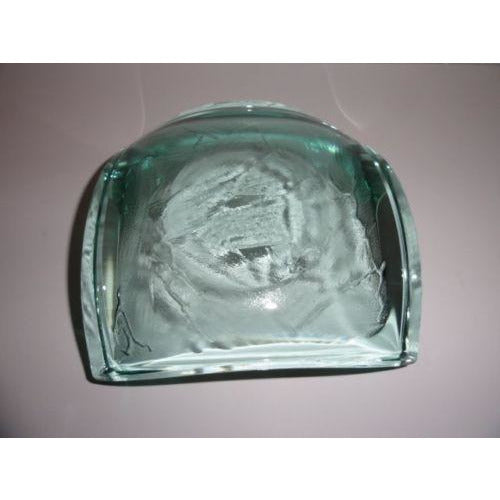 Stephen Schlanser Art Glass Bowl Brush Strokes Signed and Dated 1996