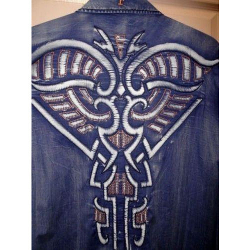 Men's Roar Signature Long  Sleeve Button Up Shirt Size Large