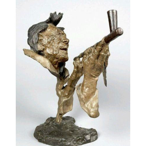 Mark Hopkins "Grandfather's Prayer" Bronze Sculpture