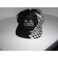 Marine Machine embroidered black baseball cap with checkered Flag