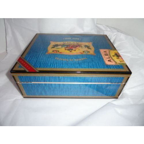 Elie Bleu Alba Blue  Humidor 75 count