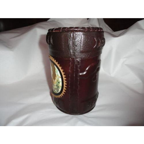 leather with cedar storage jar