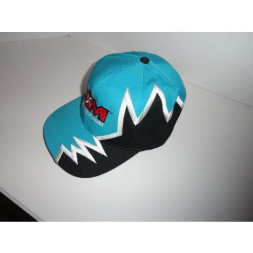 Marine Machine  Teal  jagged edge embroidered baseball cap