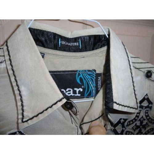 Men's Roar Signature Short  Sleeve Button Up Shirt Size Medium