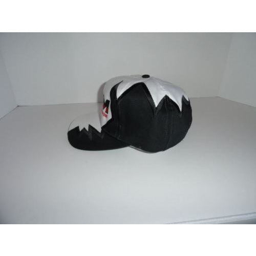 Marine Machine embroidered Black jagged edge baseball cap