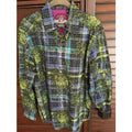 Robert Graham Baroque Scroll Plaid Print Shirt — Medium