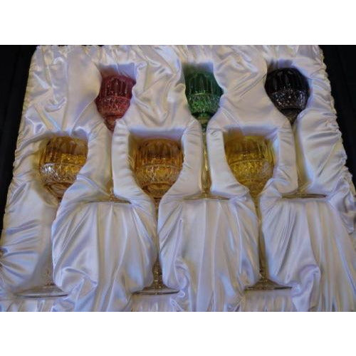 Faberge Mixed  Xenia Goblet  Glasses set of 6  new in the original box