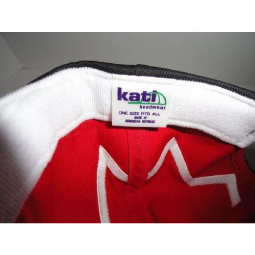 Marine Machine  Red jagged edge embroidered baseball cap