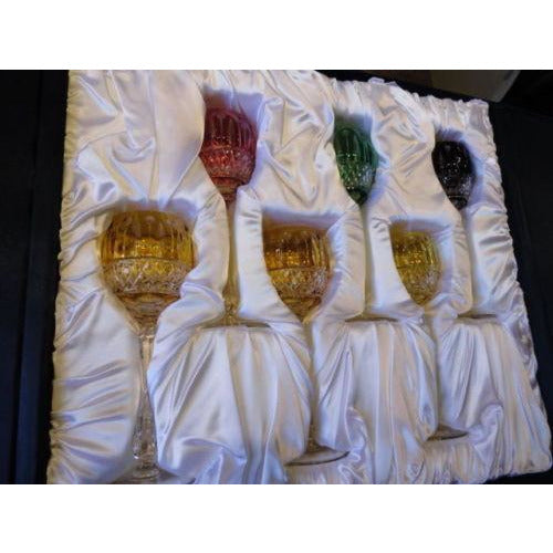Faberge Mixed  Xenia Goblet  Glasses set of 6  new in the original box