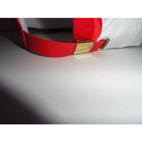 Marine Machine  Red jagged edge embroidered baseball cap