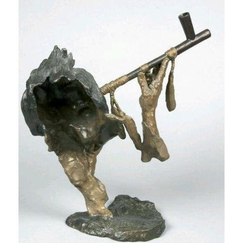 Mark Hopkins "Grandfather's Prayer" Bronze Sculpture