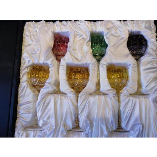 Faberge Mixed  Xenia Goblet  Glasses set of 6  new in the original box