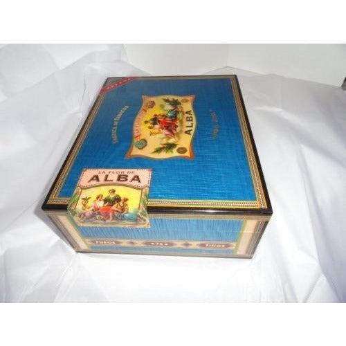 Elie Bleu Alba Blue  Humidor 75 count