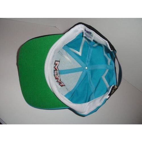Marine Machine  Teal  jagged edge embroidered baseball cap