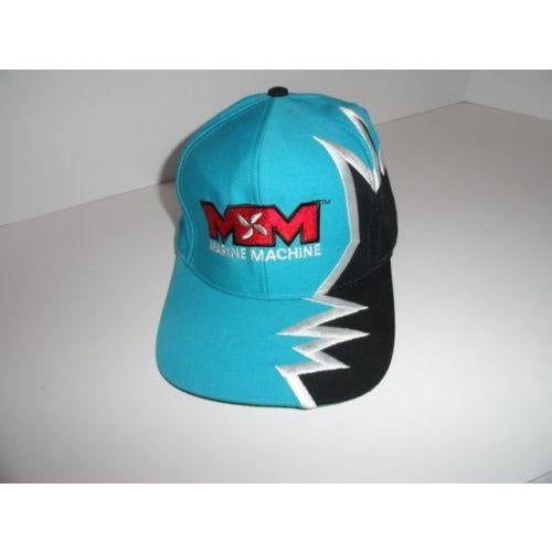 Marine Machine  Teal  jagged edge embroidered baseball cap