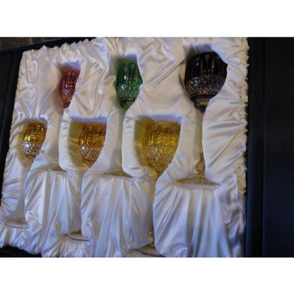 Faberge Mixed  Xenia Goblet  Glasses set of 6  new in the original box