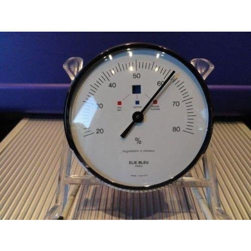 Elie Bleu  Hygrometer 3.5 diameter Silver finish