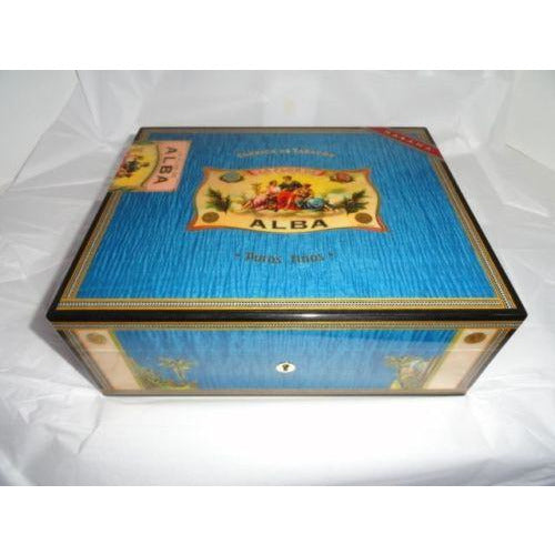 Elie Bleu Alba Blue  Humidor 75 count