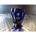 Faberge Na Zdorvye Galaxy Cobalt Blue Vodka Shot Glass etched by Faberge