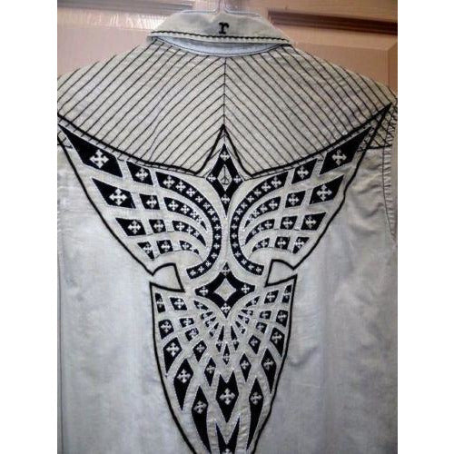 Men's Roar Signature Short  Sleeve Button Up Shirt Size Medium