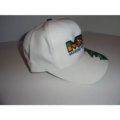 Marine Machine embroidered  Dark Green jagged edge baseball cap