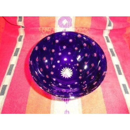 faberge galaxy blue crystal bowl in the original box