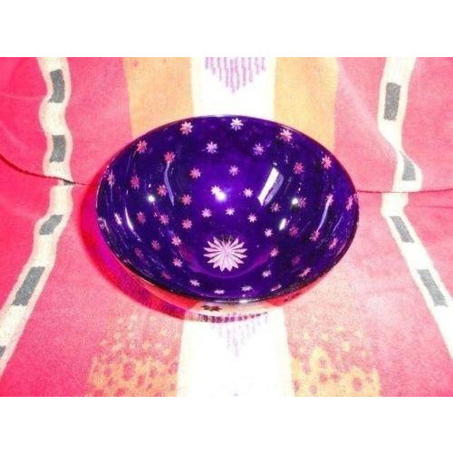 faberge galaxy blue crystal bowl in the original box