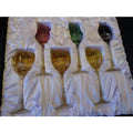 Faberge Mixed  Xenia Goblet  Glasses set of 6  new in the original box