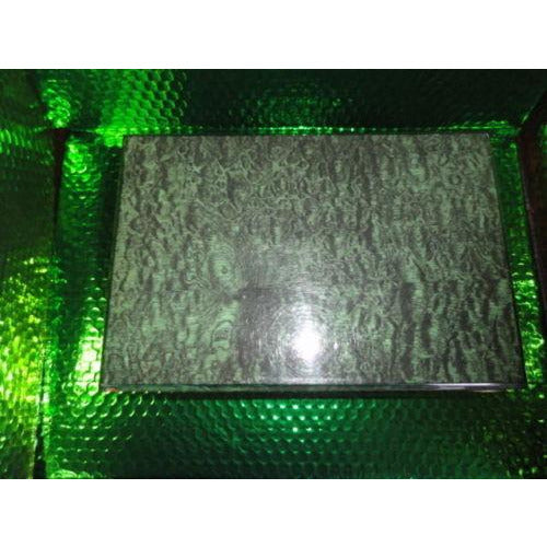 Custom Exotic Dark Green Wood Humidor 50 count capacity 11" L x 7.25" W x 4.5" H