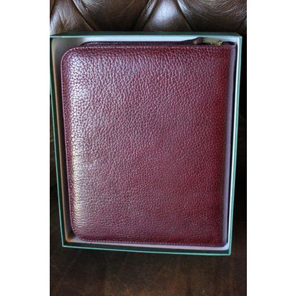 pheasant by R.D.Gomez made in Spain Bourdeux  Leather  Case & Cutter