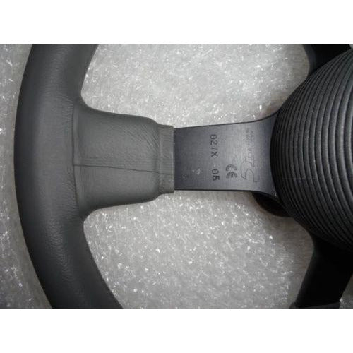 New Gussi Boat Steering Wheel M521 Grey Urethane Black Spoke & Black Hub Adaptor