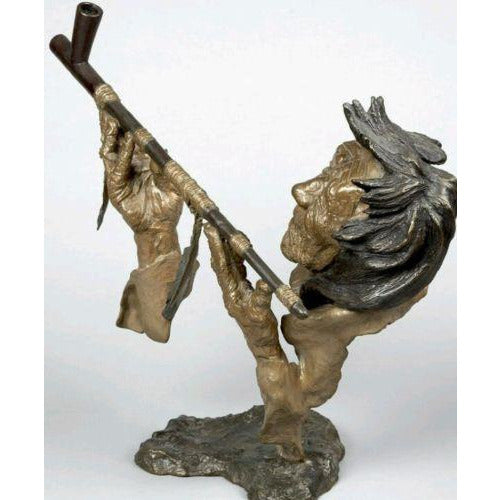 Mark Hopkins "Grandfather's Prayer" Bronze Sculpture