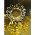 clear glass sprocket  ashtray