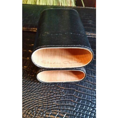 Andre Garcia Black  leather  case