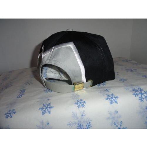 Marine Machine  Black & Grey jagged edge embroidered baseball cap
