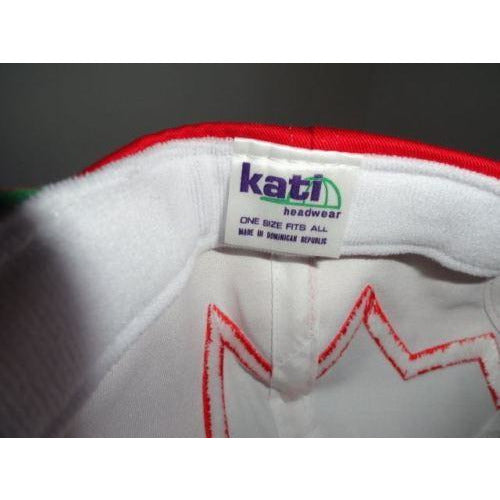 Marine Machine  Red jagged edge embroidered baseball cap