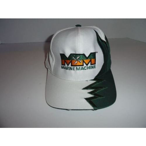 Marine Machine embroidered  Dark Green jagged edge baseball cap