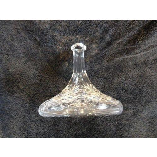 Cut  Crystal 10.5" Ships Decanter with stopper no original box