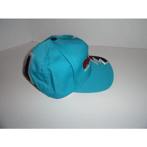 Marine Machine  Teal  jagged edge embroidered baseball cap