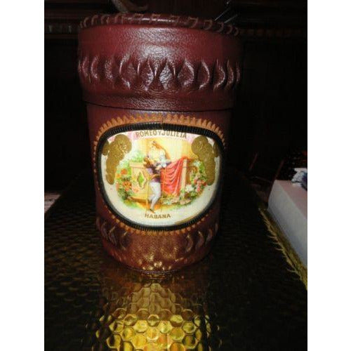 leather cedar storage jar