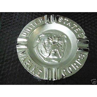 Marine Corp Ashtray brand new solid alum nickel plated