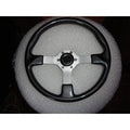 Gussi Boat Steering Wheel Black Carbon Look with Brushed Spoke & Polished Adapt