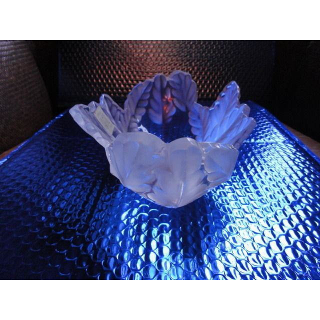 Exquisite Frosted Lalique Crystal: 'Compiegne' Bowl