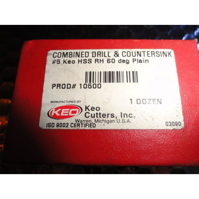 combined drill & countersink box of 8